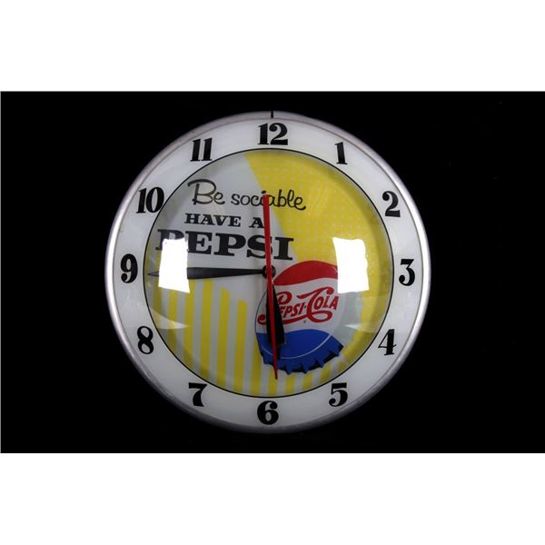 Double Bubble Pepsi  Be Sociable   Clock 1950's