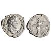 ROMAN: Antoninus Pius (138-161), silver denarius (3.31g), Rome mint, 145 CE. Bust right / Pax standi