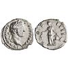 ROMAN: Antoninus Pius (138-161), silver denarius (3.14g), Rome mint, 154 CE. Bust right / Annona sta