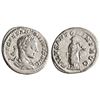 ROMAN: Elagabalus (218-222), silver denarius (2.76g), Rome mint, 218 CE. Bust right / Salus standing