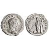 ROMAN: Elagabalus (218-222), silver denarius (2.45g), Rome mint, 219 CE. Bust right / Providentia st