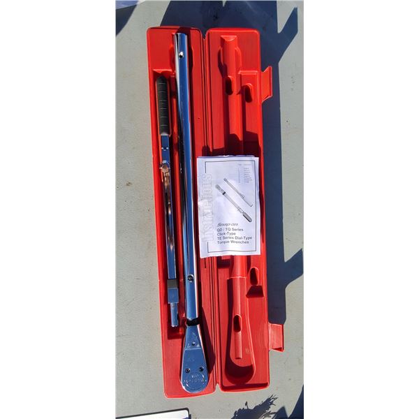 SNAP-ON QP/TQ SEREIES CLICK TYPE TORQUE WRENCH PART NUMER 4934220