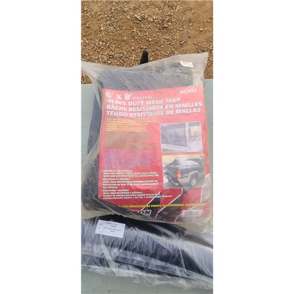6' X 8 HEAVY DUTY MESH TARP AND WINDOW VISOR FOR RAV 4 2013 4 PCS