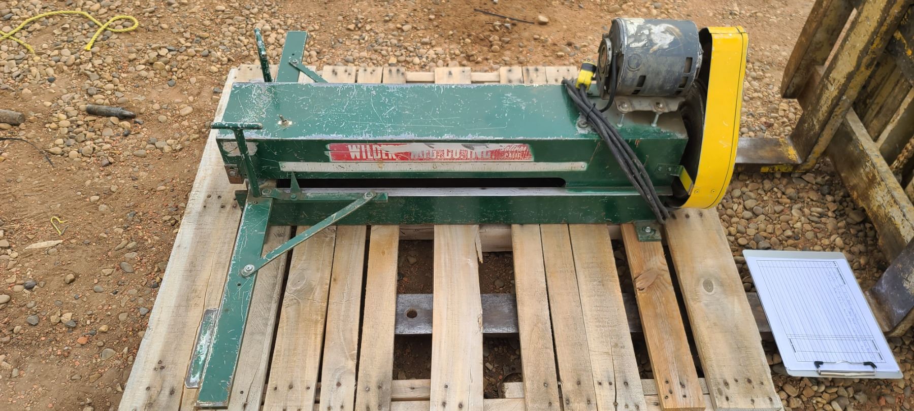 WILDER MFG.CO.INC SHEET METAL CUTTER/ SHEAR METAL SLITTER MODEL 2621 MILD STEEL, CAPACITY 20