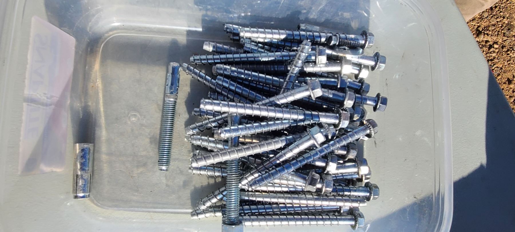 45 CONCRETE LAG BOLTS 6"