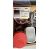 Image 10 : FLAT OF ASSORTED TOOLS AND BIN WITH ASSORTED SCREWS