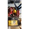 Image 1 : FLAT OF ASSORTED TOOLS AND BIN WITH ASSORTED SCREWS