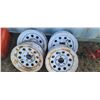 Image 2 : FOUR TRAILER TIRE RIMS 15X6JJ AND TWO OTHER RIMS