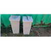 Image 2 : TWO RUBBER MAID TRASH CANS
