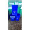 Image 1 : THREE BLUE RECYCLING CANS CONTINENTAL #25