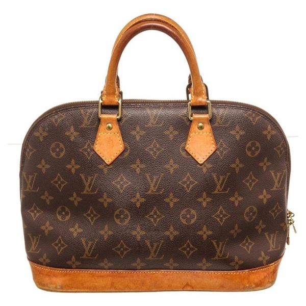 Louis Vuitton Brown Monogram Canvas Alma Satchel Bag