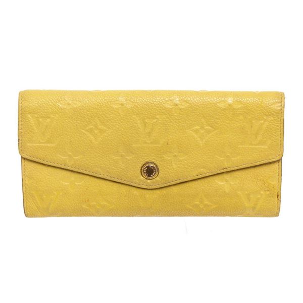 Louis Vuitton Yellow Leather Curieuse Wallet
