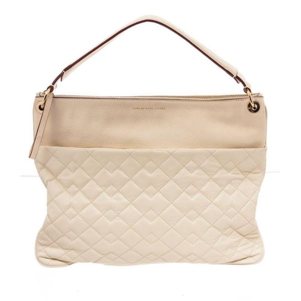 Marc By Marc Jacobs Cream Tread Lightly Cross Body Bag