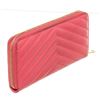 Image 3 : Yves Saint Laurent Pink Leather Stitch Zippy Wallet