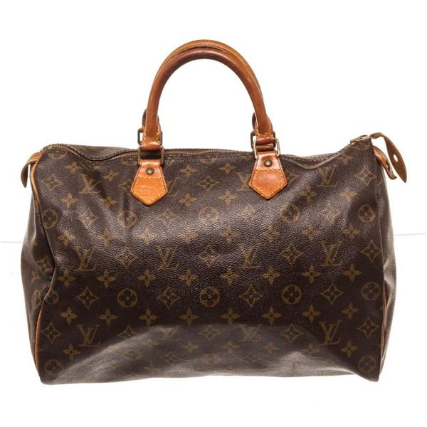 Louis Vuitton Brown Speedy 35cm Satchel Bag