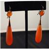 Image 1 : Antique 9K Gold Victorian Carnelian Dangle #2245219