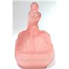 Image 1 : CAMELLIA Pink Satin Glass Powder Jar #2245442