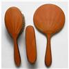Image 1 : Golden Orange Guilloche Enamel Dresser Set #2245465