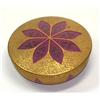 Image 1 : Gold Encrusted Amethyst Glass Powder Jar #2245472