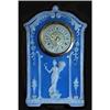 Image 1 : Schafer & Vater Blue Jasperware Mantel Clock #2245536