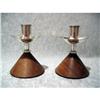 Image 1 : Silver and Teak Modern Candlesticks A-G Eker #2245635