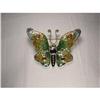 Image 1 : Estate 14K Gold Ruby Diamond Butterfly Brooch #2245808