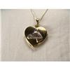 Image 1 : 14K Gold Equestrian Horse Heart Locket Pendant #2245857