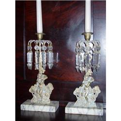 Rare pair of cupid Girandole's 1840's gilt #2246108