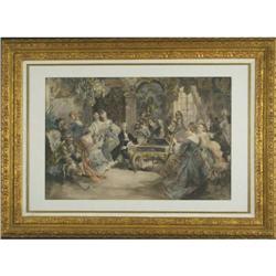 Recital by Paredes framed print classical #2259221