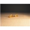 Image 1 : Estate 14K YG Gold Yellow Diamond Hoop Earrings#2259655