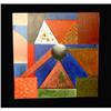 Image 1 : Abstract Oil Painting in manner of VASARELY #2260012