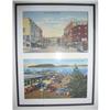 Image 1 : 2 Vintage, Framed Views of Bangor & Bar Harbour#2273026