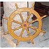 Image 1 : 1920 1940 Authentic Wooden Ship's Wheel #2273192