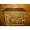 Image 1 : vintage English blanket Chest, sign brass/wood!#2273499