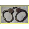 Image 1 : VINTAGE / ANTIQUE AMERICAN HANDCUFFS MARKED #2273715