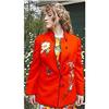 Image 1 : Jacket Lilli Ann Red Embroidered Coat #2281683
