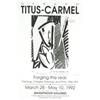 Image 1 : Titus-Carmel Forging the Real Lithograph #2282049