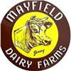 Image 1 : MAYFIELD DAIRY SIGN * OLD VINTAGE EMBOSSED COW #2282887