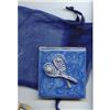 Image 1 : SALE Enameled Compact blue with Tennis Rackets.#2283062