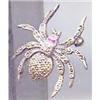Image 1 : SALE Sterling Silver SPIDER with ruby eyes #2283111