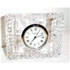 Image 1 : Waterford Cut Rectangular Desk Clock #2283324