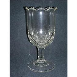 EAPG FLINT HONEYCOMB CELERY VASE C. 1850 #2283447