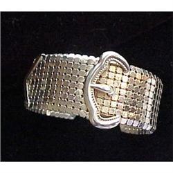 Textured cuff bracelet with buckle #2283455