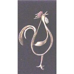 Jeanne costume jewelry rooster pin #2283456