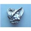 Image 1 : Sterling lady in a bonnet pin #2283465