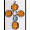 Image 1 : Funky arts crafts hand Wrought GLASS Cross #2283530