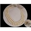 Image 1 : SIGNED hand knotted Pearl color choker orig tag#2283542