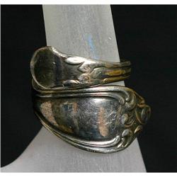 Estate Sterling Silver Hallmarked Spoon Ring #2283611