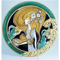 Italian Faience Majolica Wall Plate #2283668