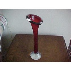 Ruby Paperweight Vase; 12 #2283935